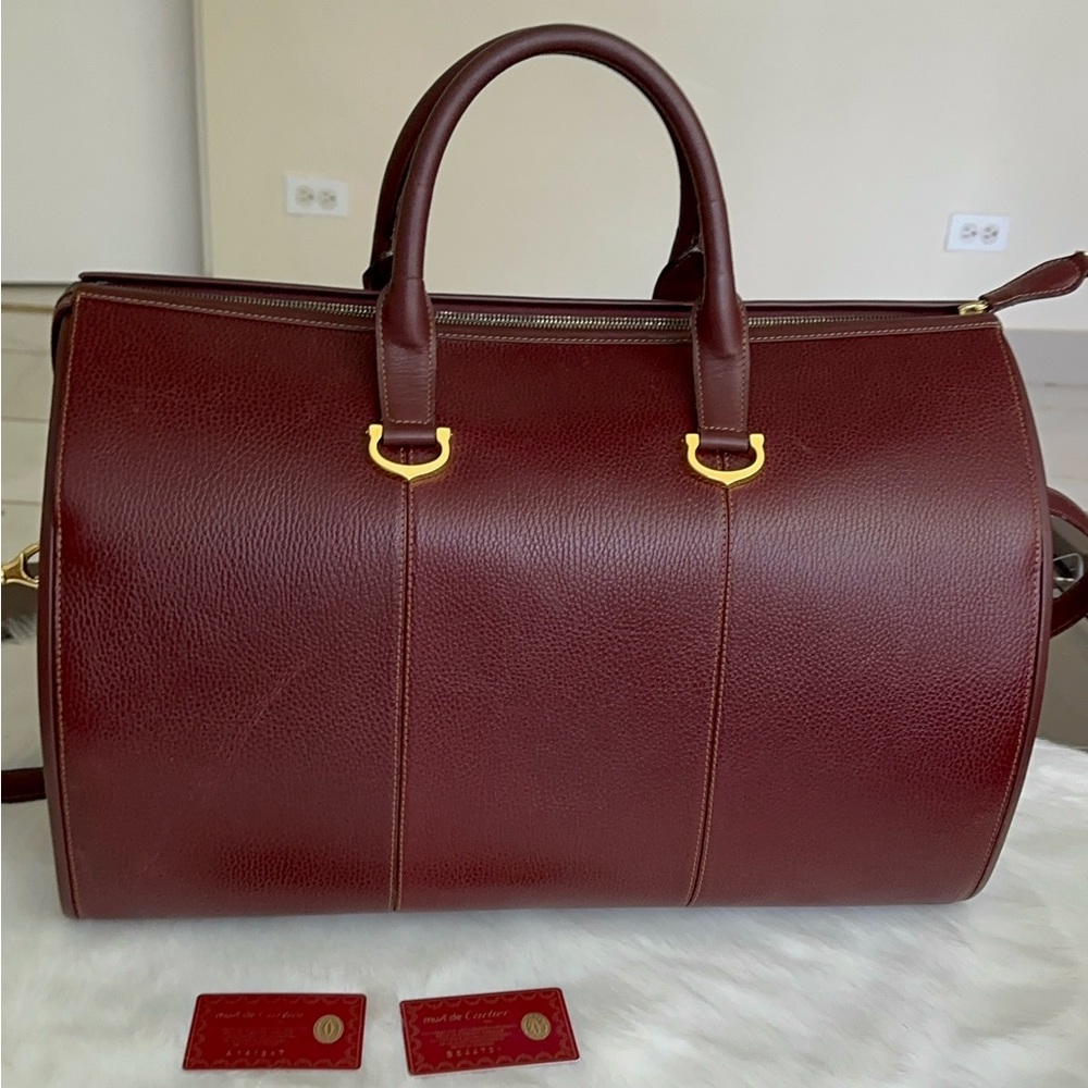 Auth Cartier Travel Bag Excellent Condition - Picture 5 of 16
